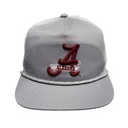 Alabama New Era Vault Script A with Banner Golfer Rope Hat